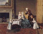 Johann Zoffany The visit in the lord oil painting artist